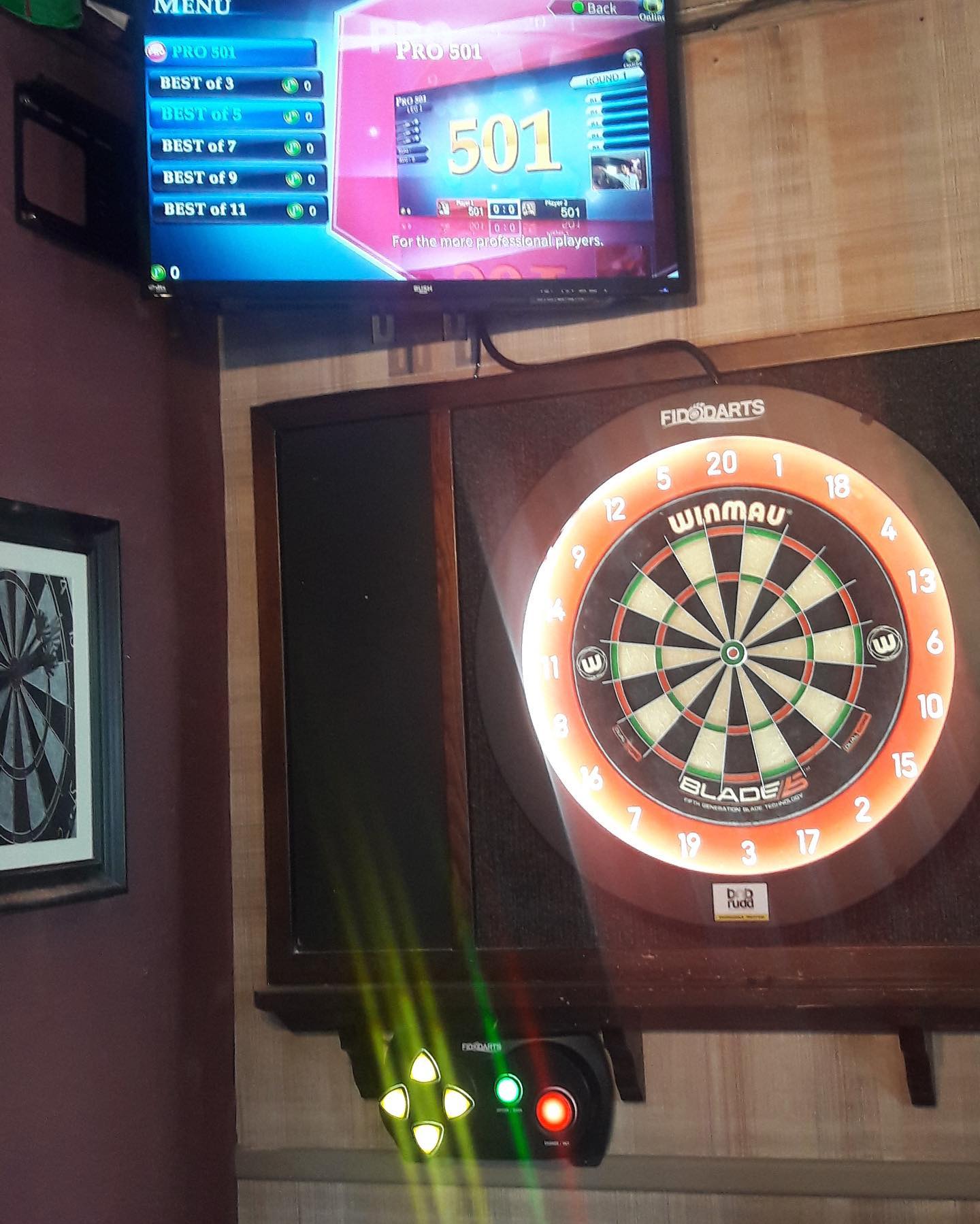 Darts Venues FIDODARTS Wall mount NV 3302P UK 07