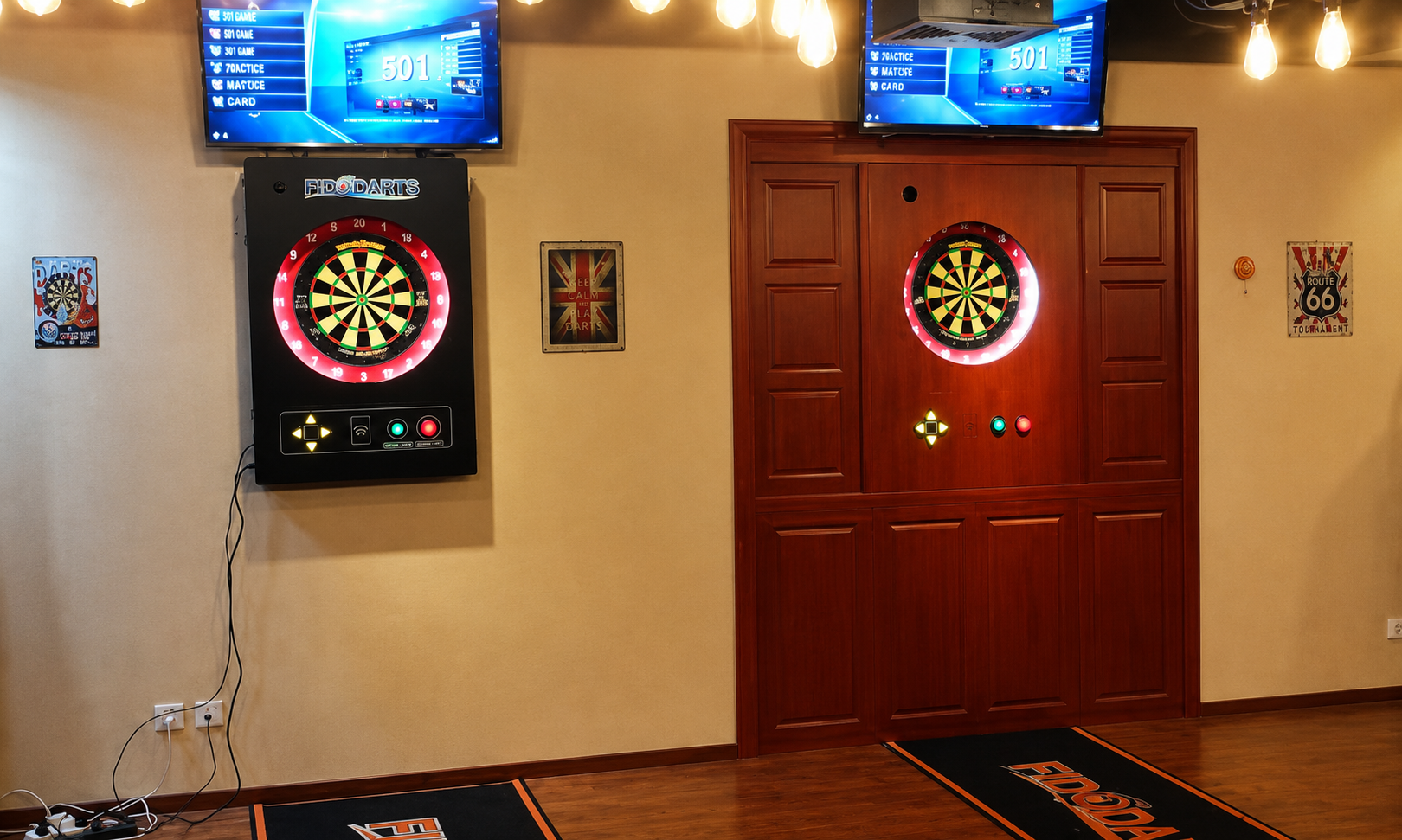 NV-3301P Wand-Dartautomat in einer Bar installiert