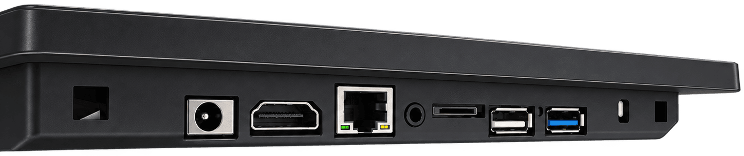 NV-3601P Androidタブレット底面のHDMI、音声出力、USB端子