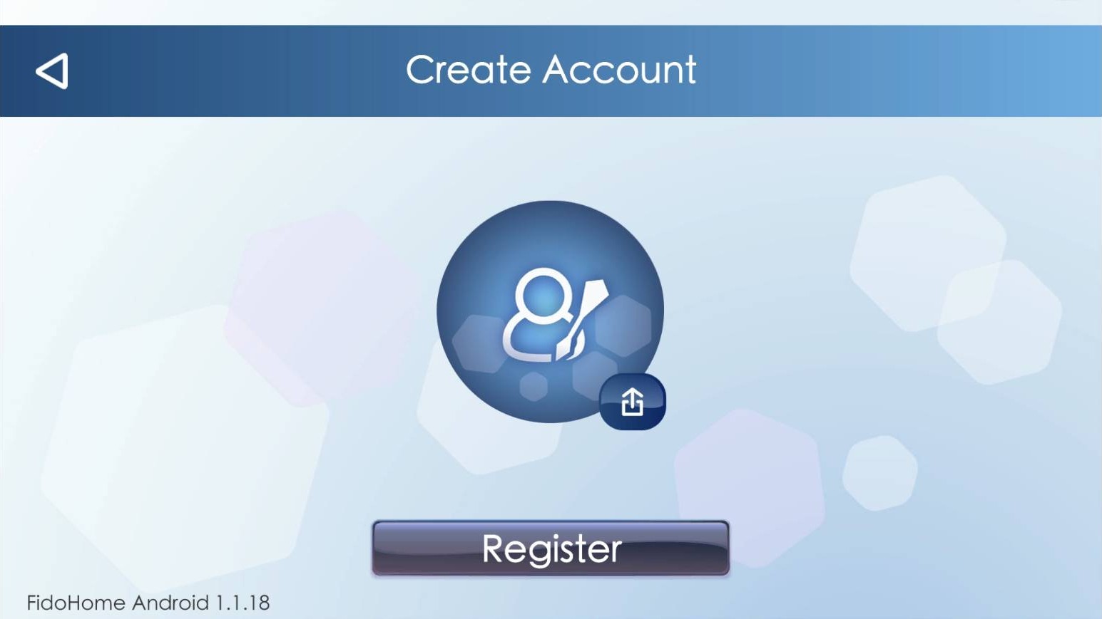 Reference screen for: Finish account registration