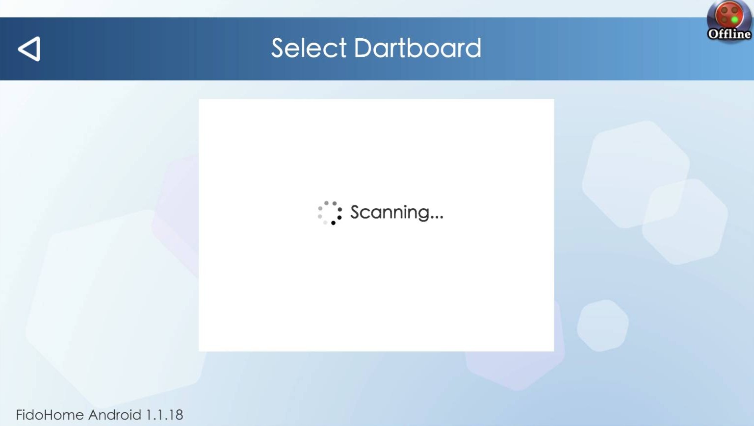 Reference screen for: Wait while the app searches