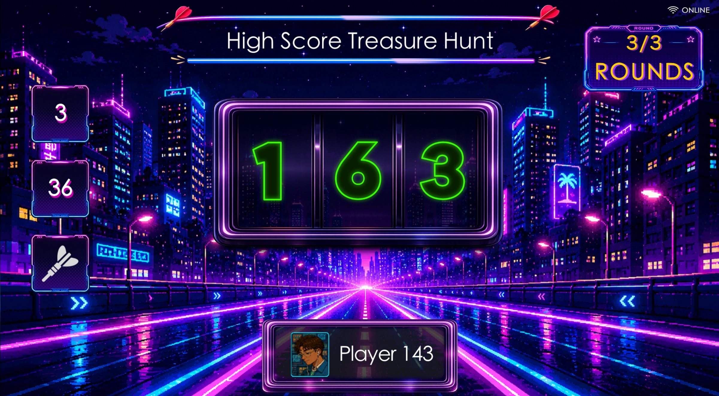 FidoDarts Event CountUp Prize Competition Spielbildschirm